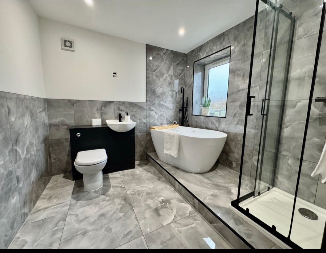 Bathroom with suite